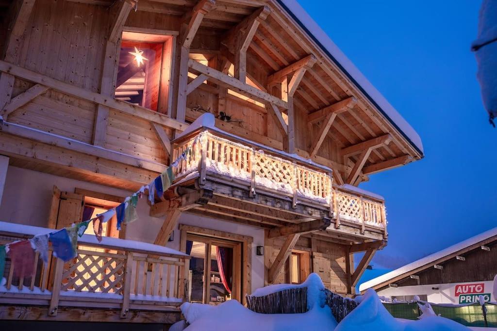 Charmant Appartement Dans Chalet, Coeur De Megève Εξωτερικό φωτογραφία