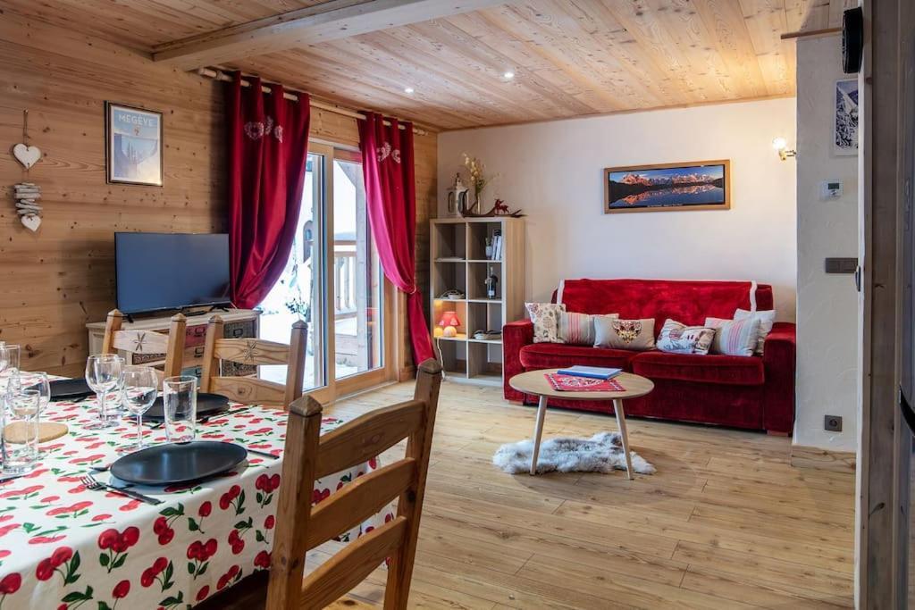 Charmant Appartement Dans Chalet, Coeur De Megève Εξωτερικό φωτογραφία